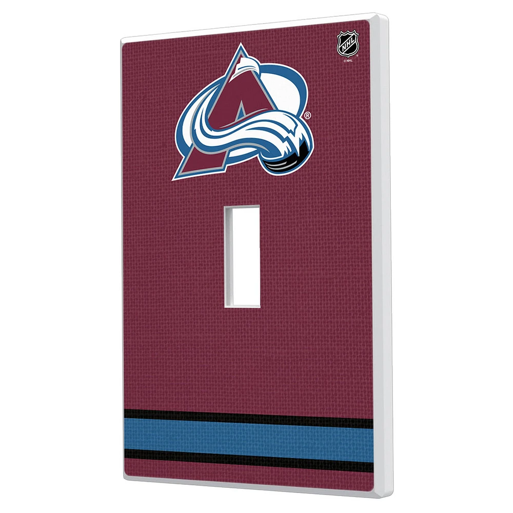 Colorado Avalanche Single Toggle Lightswitch Plate