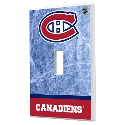 Montreal Canadiens Wordmark Single Toggle Lightswitch Plate