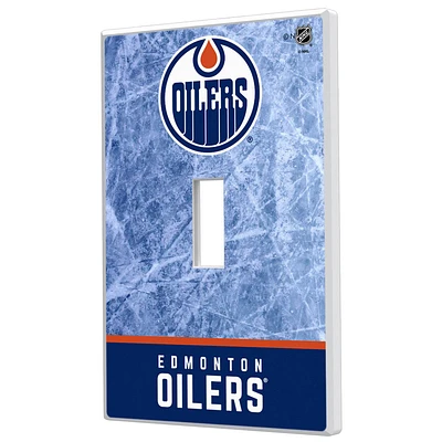 Edmonton Oilers Wordmark Single Toggle Lightswitch Plate