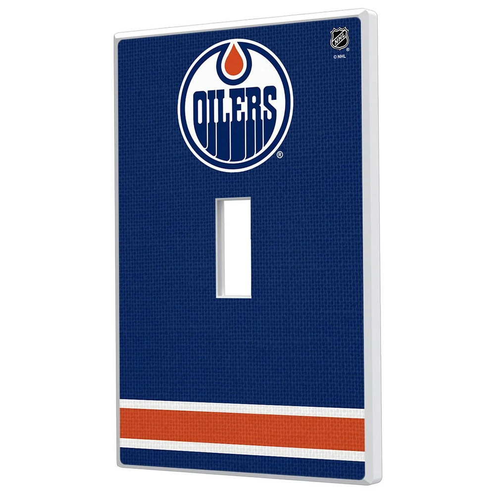 Edmonton Oilers Single Toggle Lightswitch Plate