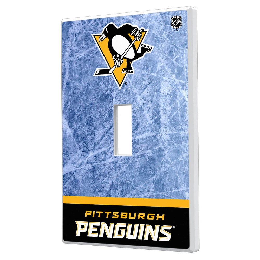 Pittsburgh Penguins Wordmark Single Toggle Lightswitch Plate