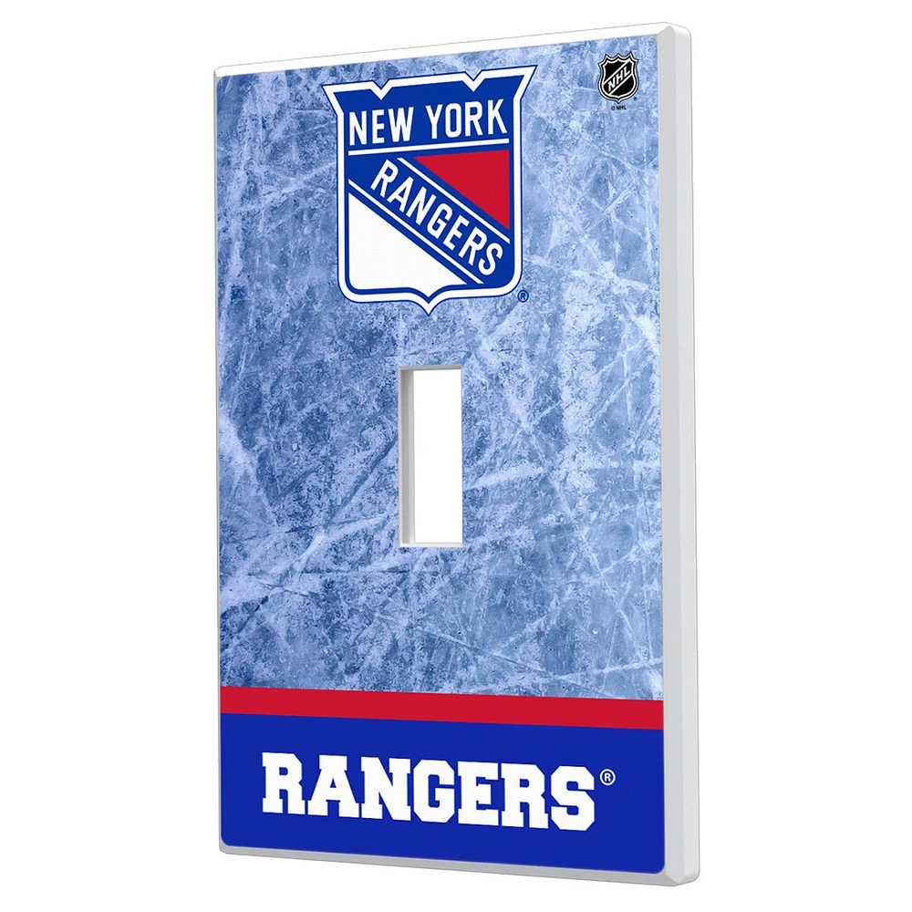 New York Rangers Wordmark Single Toggle Lightswitch Plate