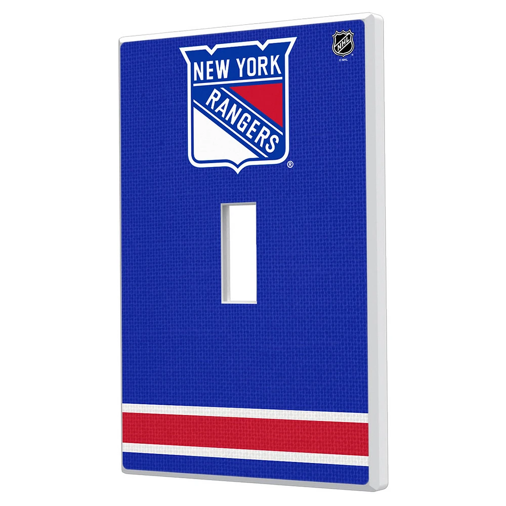 New York Rangers Single Toggle Lightswitch Plate