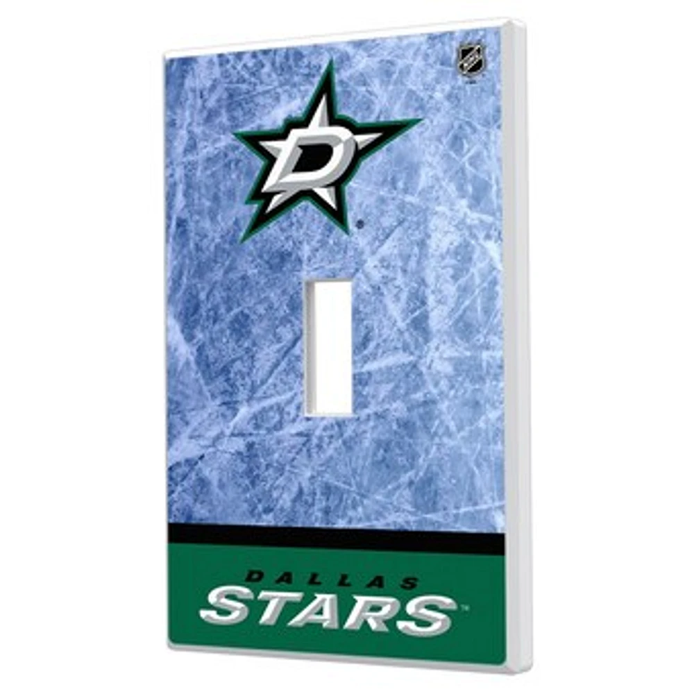 Dallas Stars Wordmark Single Toggle Lightswitch Plate