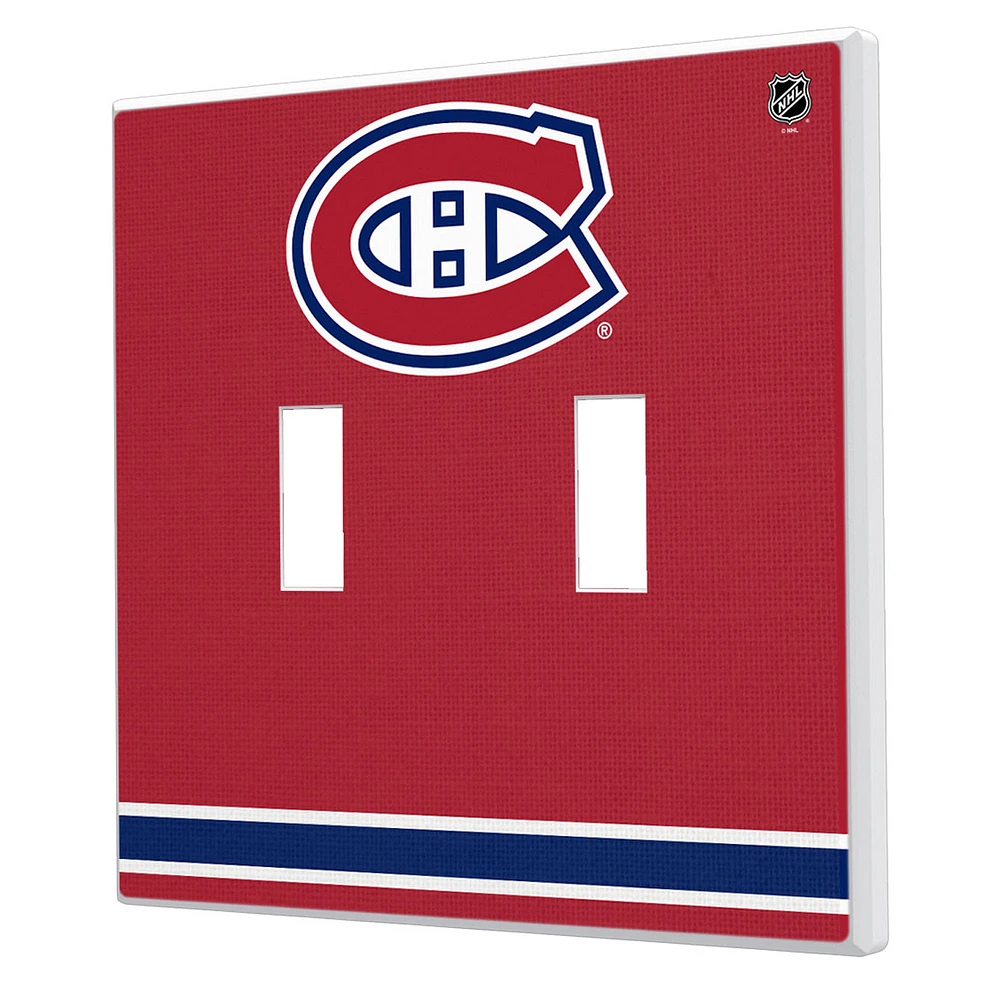 Montreal Canadiens Double Toggle Lightswitch Plate