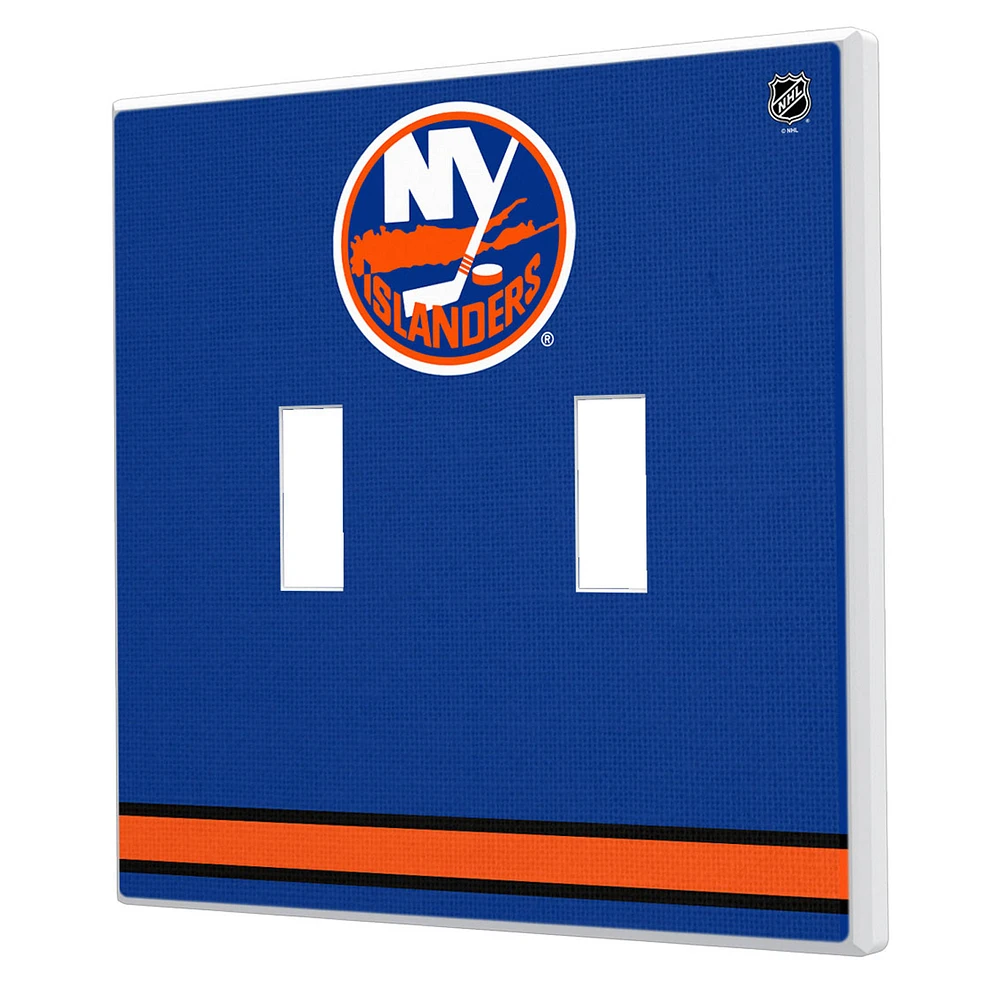 New York Islanders Double Toggle Lightswitch Plate