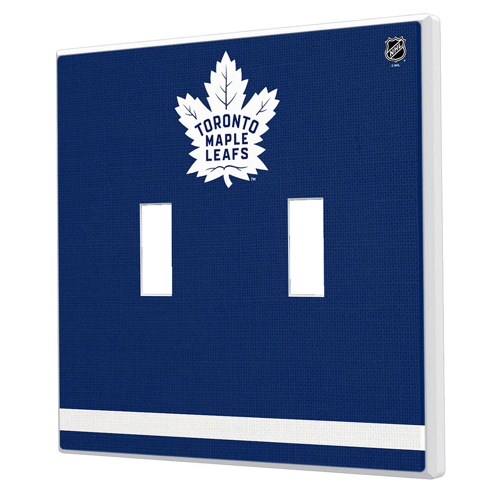 Toronto Maple Leafs Double Toggle Lightswitch Plate