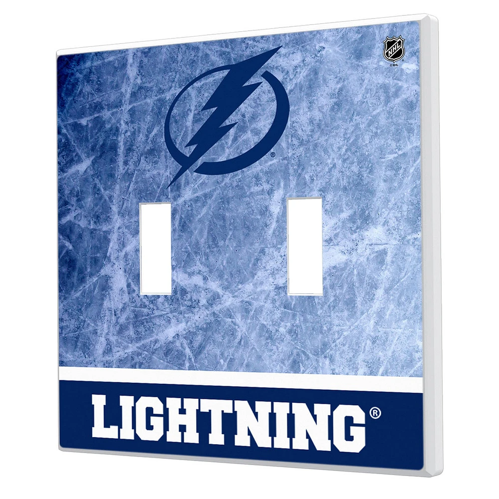 Tampa Bay Lightning Wordmark Double Toggle Lightswitch Plate
