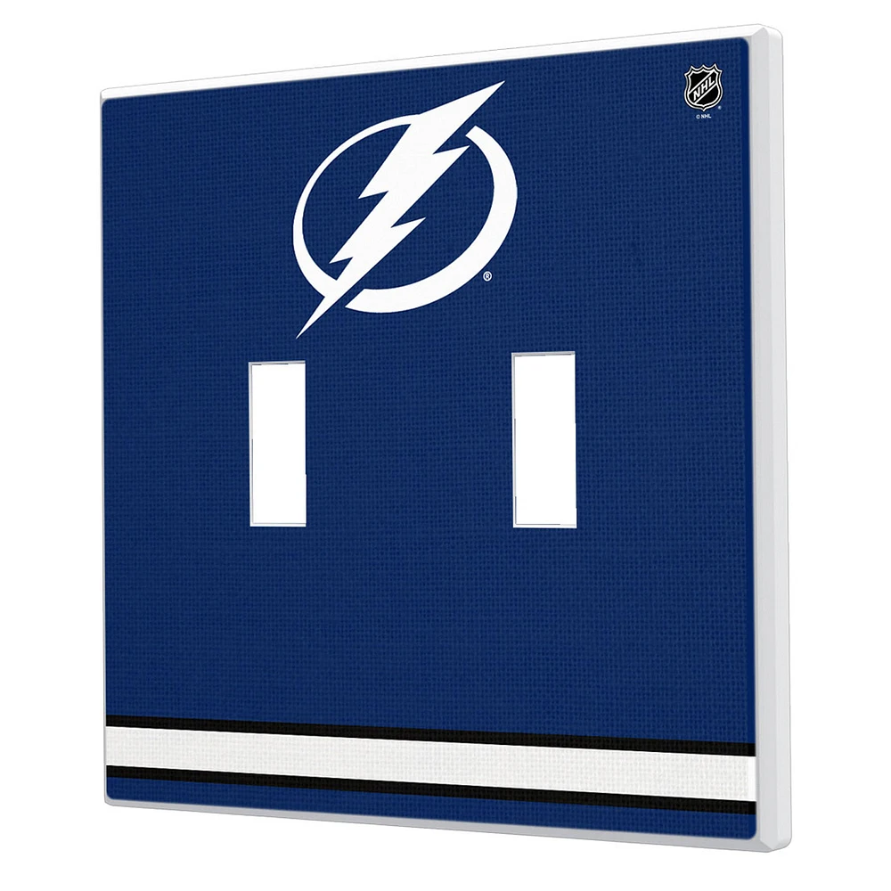 Tampa Bay Lightning Double Toggle Lightswitch Plate