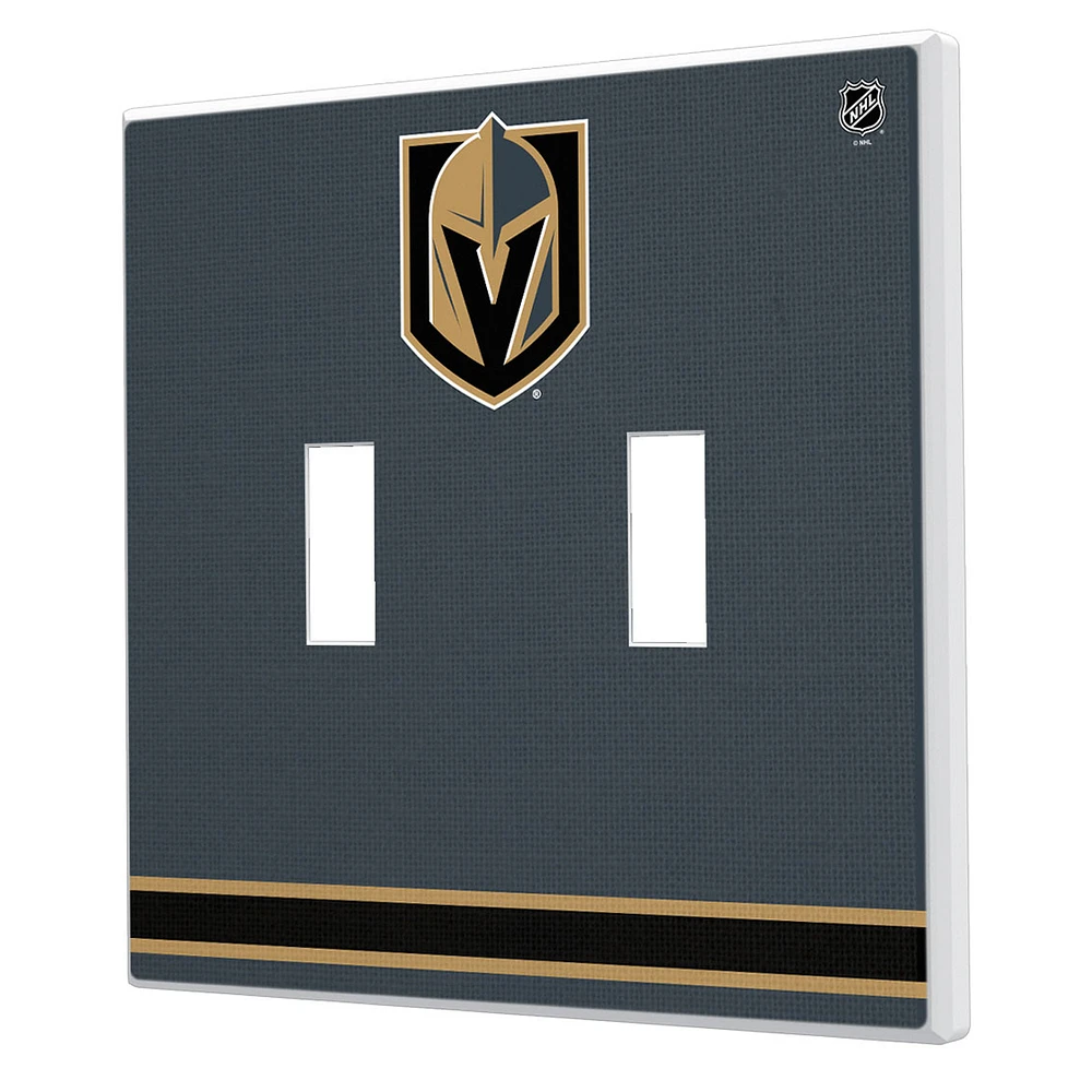 Vegas Golden Knights Double Toggle Lightswitch Plate