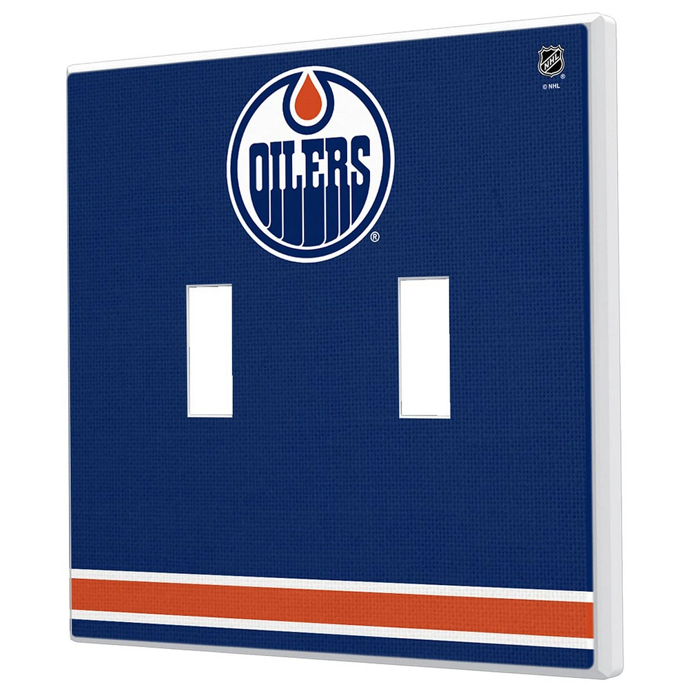 Edmonton Oilers Double Toggle Lightswitch Plate