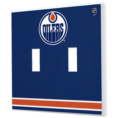 Edmonton Oilers Double Toggle Lightswitch Plate