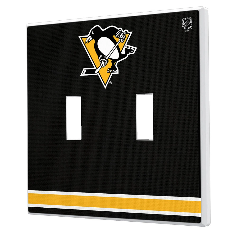 Pittsburgh Penguins Double Toggle Lightswitch Plate