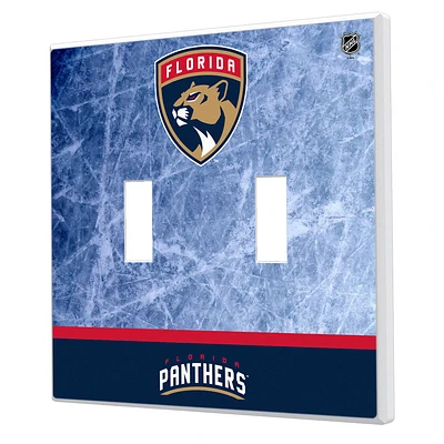Florida Panthers Wordmark Double Toggle Lightswitch Plate