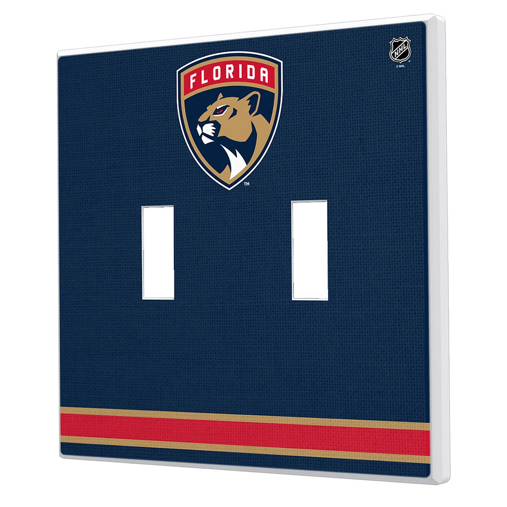 Florida Panthers Double Toggle Lightswitch Plate