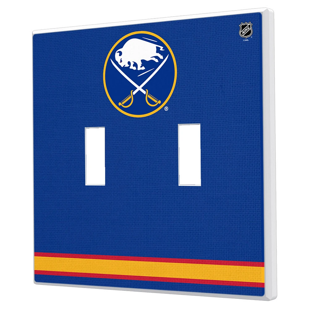 Buffalo Sabres Double Toggle Lightswitch Plate