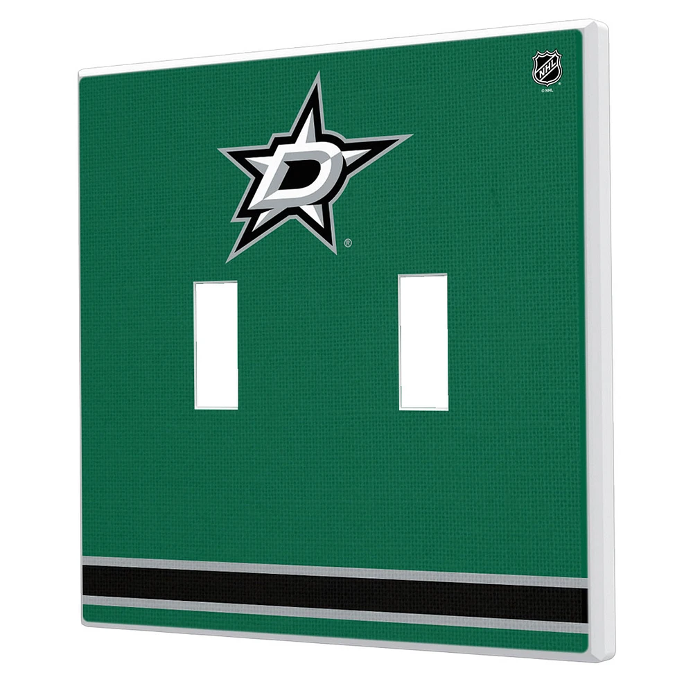Dallas Stars Double Toggle Lightswitch Plate