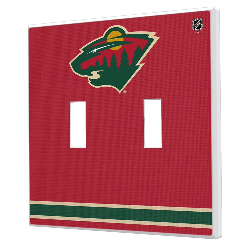 Minnesota Wild Double Toggle Lightswitch Plate