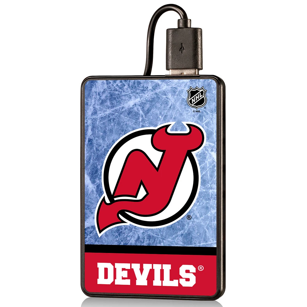 New Jersey Devils Wordmark Credit Card Power Bank