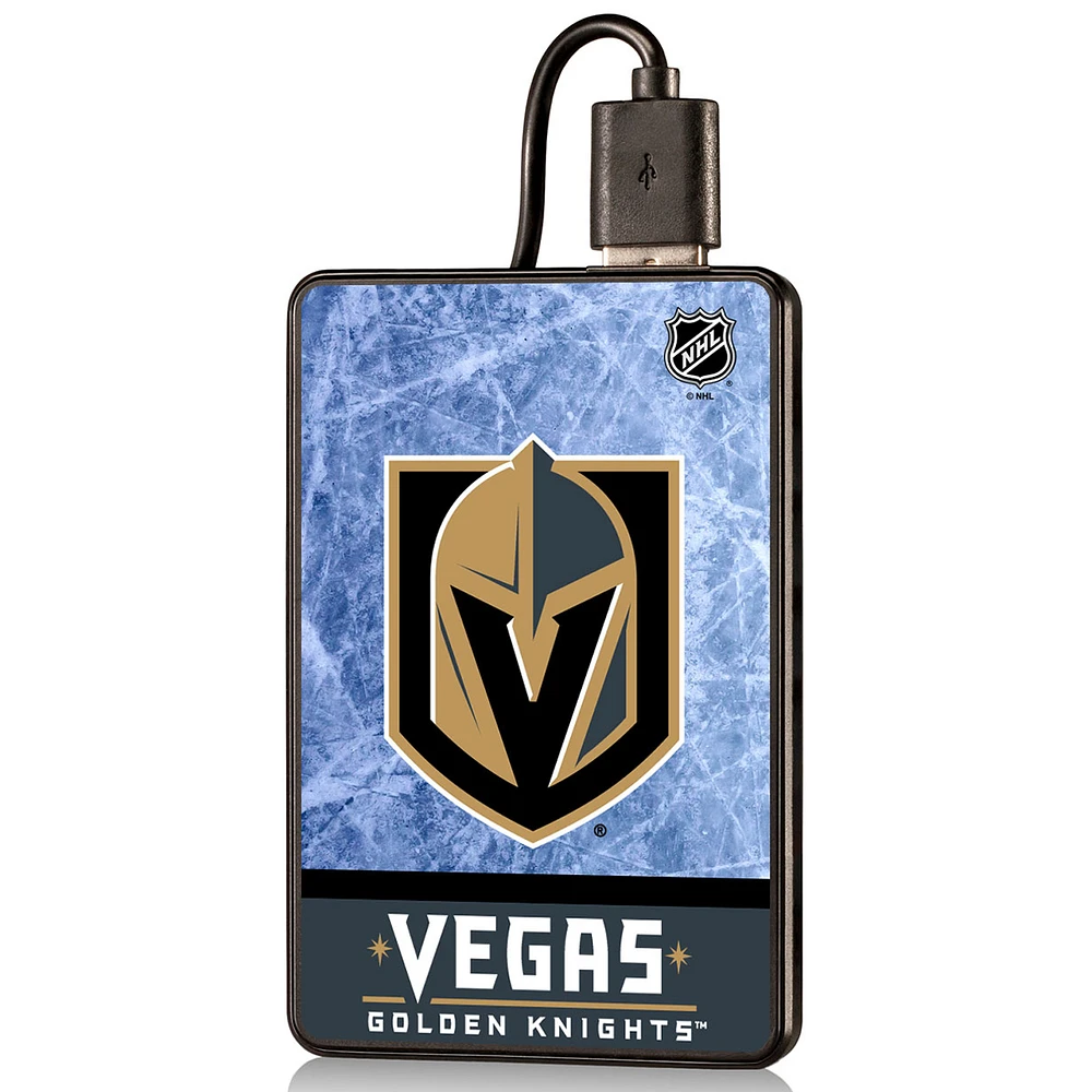 Vegas Golden Knights Wordmark Credit Card Power Bank