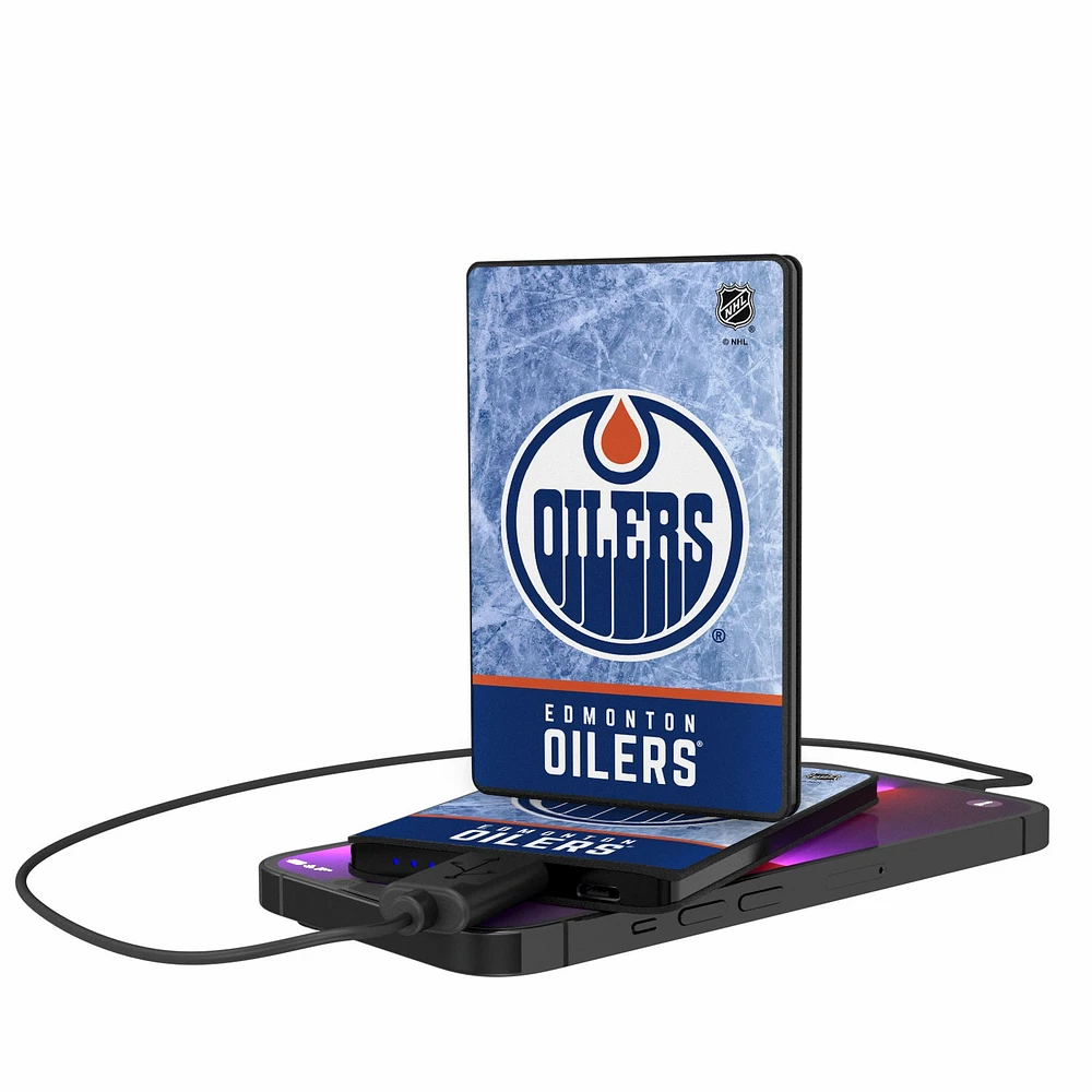 Edmonton Oilers Wordmark Credit Card Power Bank