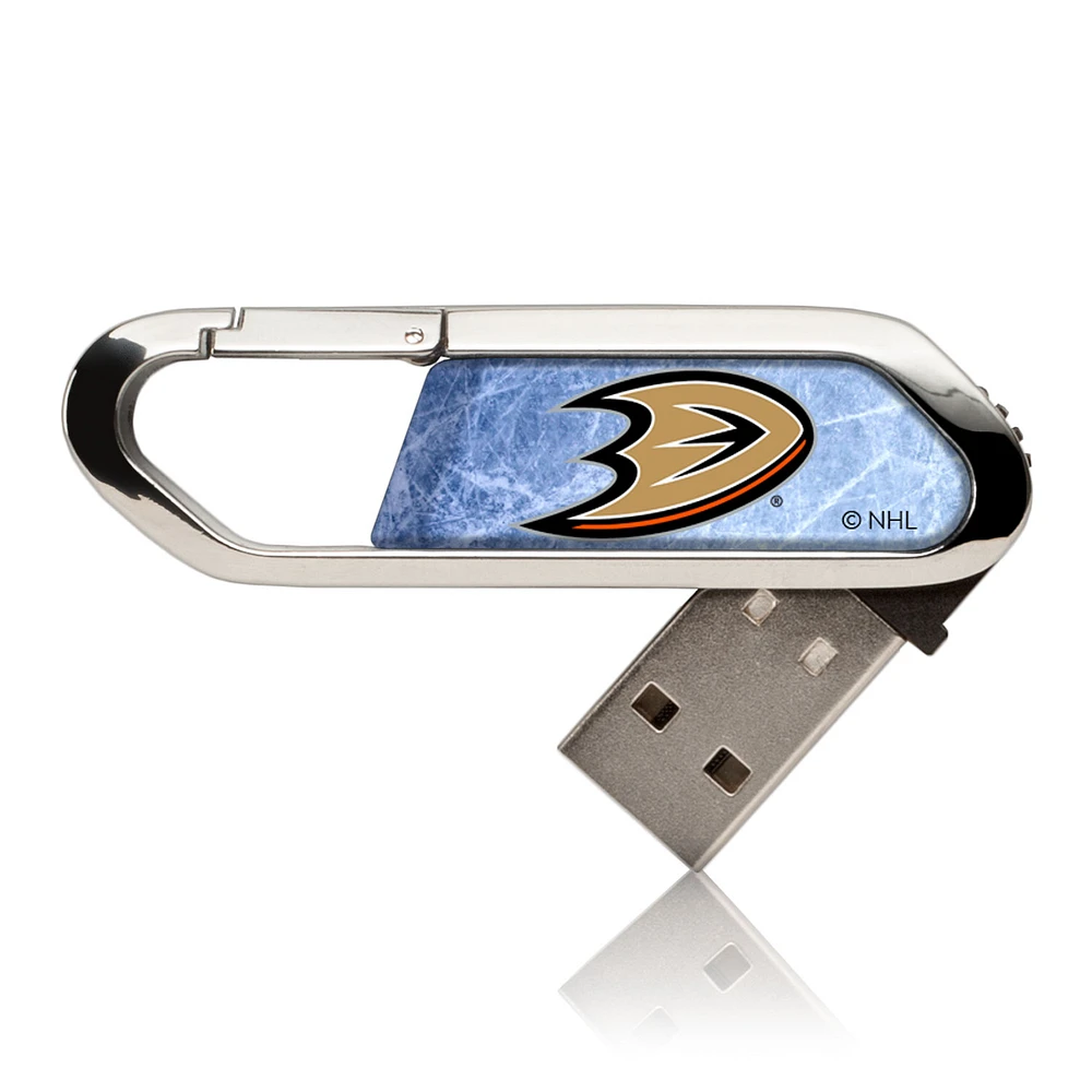 Anaheim Ducks Ice Flood Clip USB Flash Drive