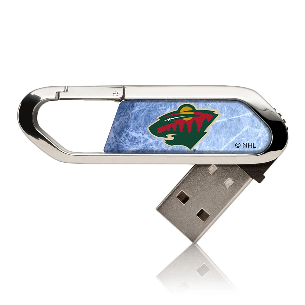 Minnesota Wild Ice Flood Clip USB Flash Drive