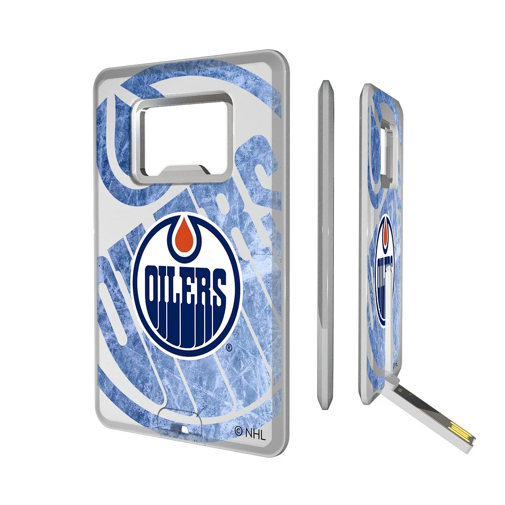 Edmonton Oilers Credit Card USB Drive with Bottle Opener