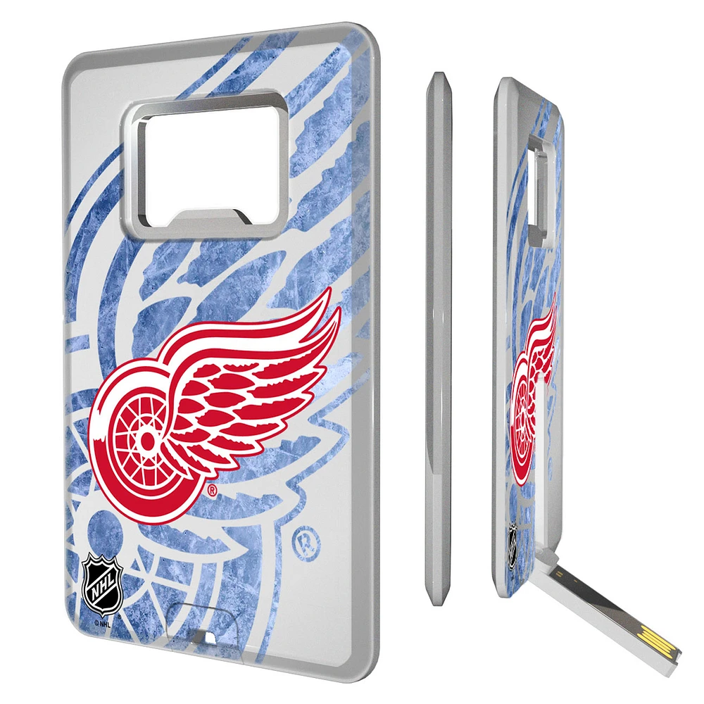 Detroit Red Wings Credit Card USB Drive with Bottle Opener