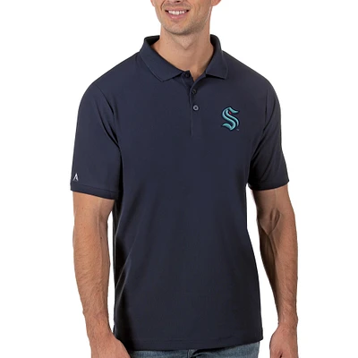 Men's Antigua Navy Seattle Kraken Legacy Pique Polo