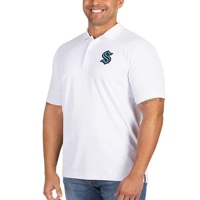Men's Antigua White Seattle Kraken Big & Tall Legacy Pique Polo