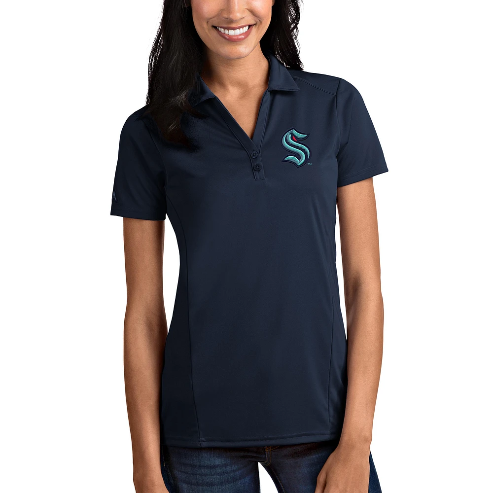 Women's Antigua Navy Seattle Kraken Tribute Polo