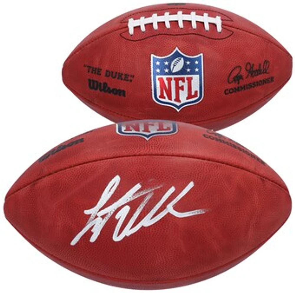 Leighton Vander Esch Dallas Cowboys Autographed Duke Game Football