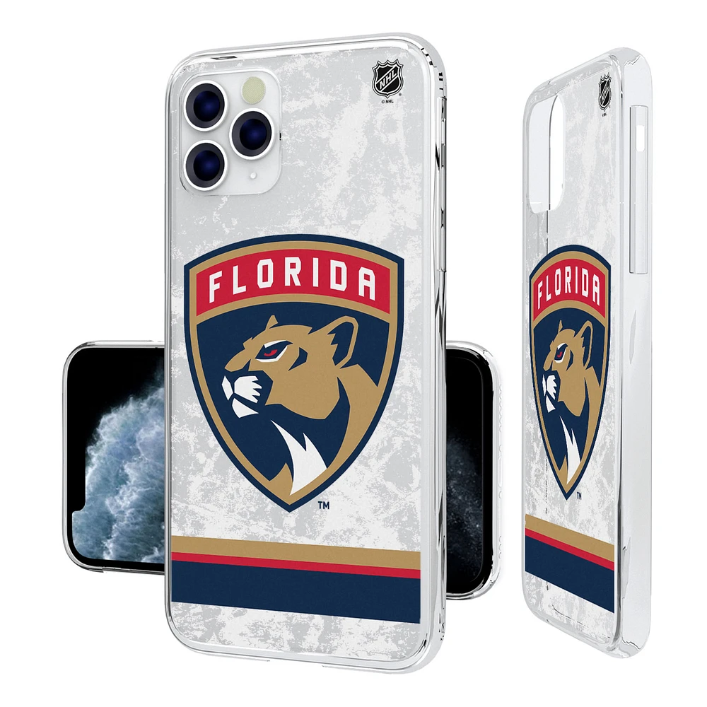 Florida Panthers iPhone Stripe Clear Ice Case