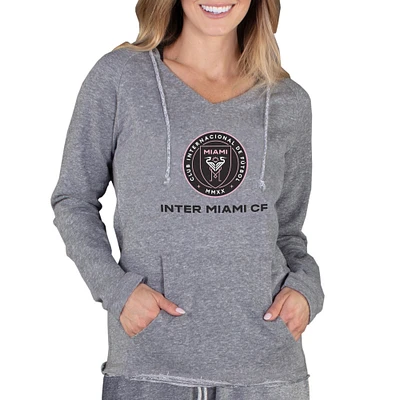 Women's Concepts Sport Gray Inter Miami CF Mainstream Terry Pullover Hoodie