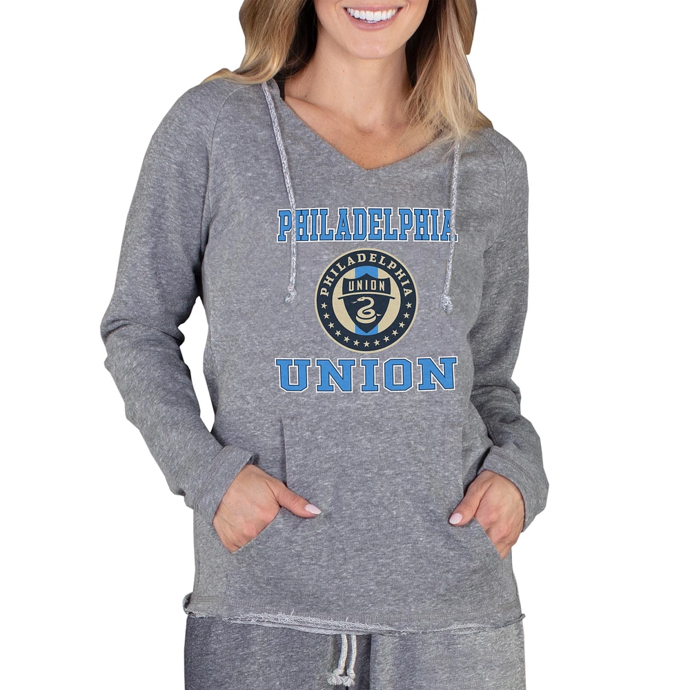 Women's Concepts Sport Gray Philadelphia Union Mainstream Terry Pullover Hoodie