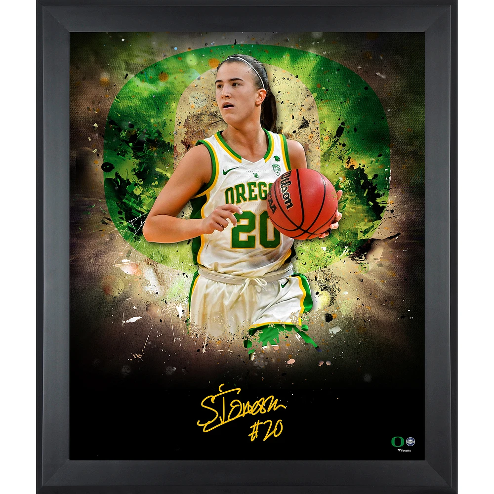 Sabrina Ionescu Oregon Ducks Framed Autographed 20" x 24" In Focus Photograph