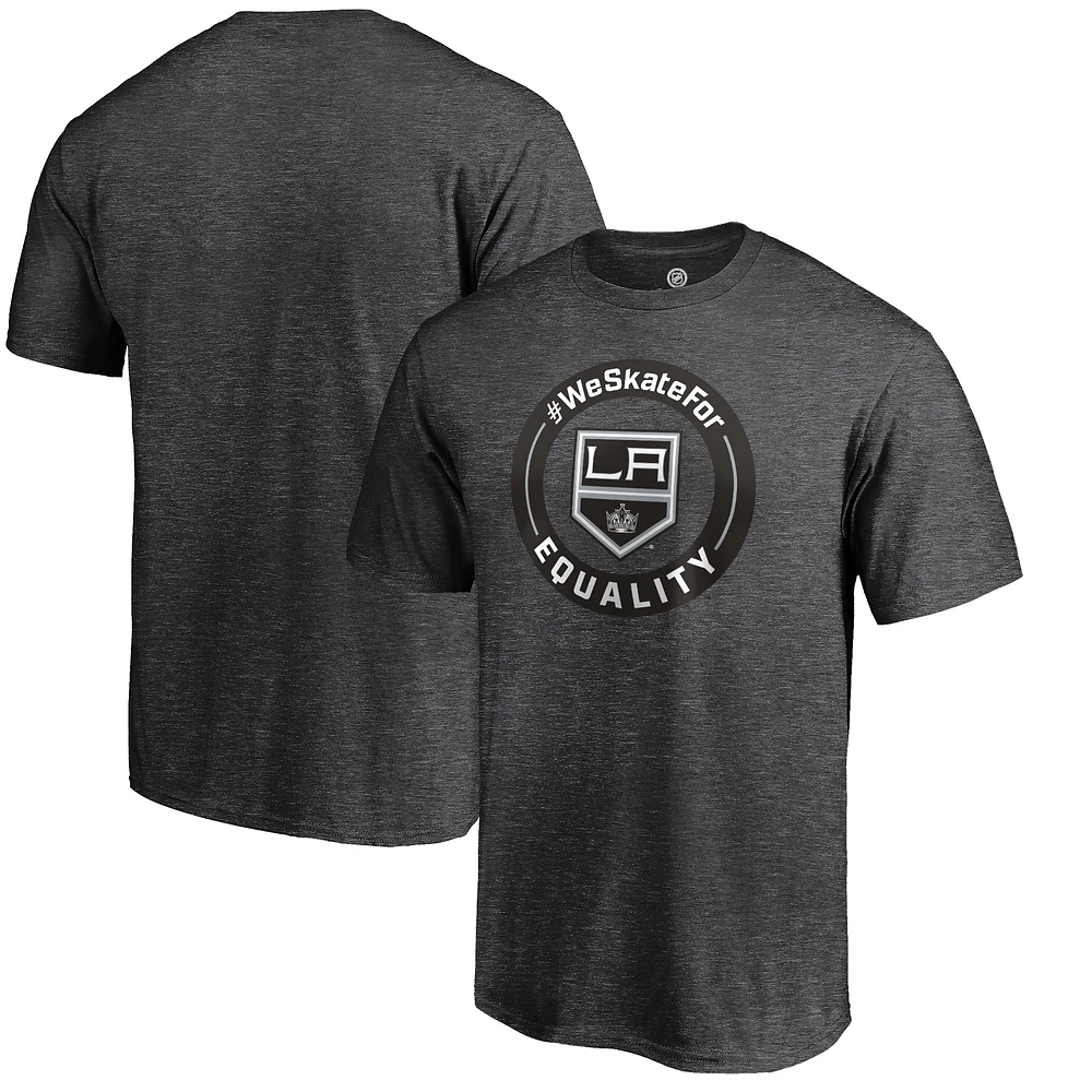 Men's Heather Gray Los Angeles Kings #WeSkateFor T-Shirt