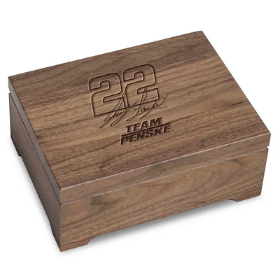 Joey Logano Walnut Collector's Box