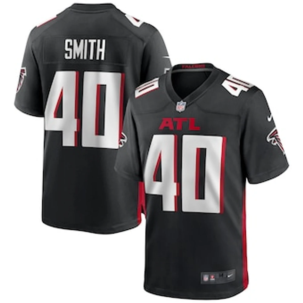 Men's Nike Keith Smith Black Atlanta Falcons Game Jersey