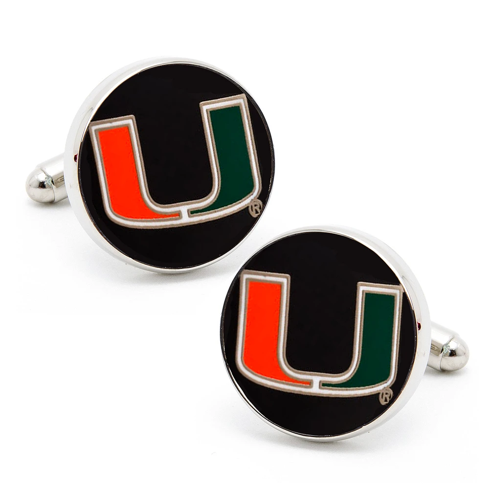 Men's Miami Hurricanes Team Cufflinks