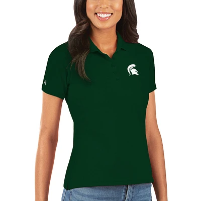 Women's Antigua Green Michigan State Spartans Legacy Pique Polo