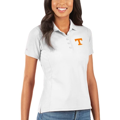 Women's Antigua White Tennessee Volunteers Legacy Pique Polo