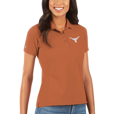 Women's Antigua Texas Orange Longhorns Legacy Pique Polo