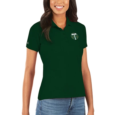 Women's Antigua Green Portland Timbers Legacy Pique Polo