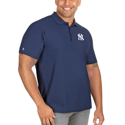 Men's Antigua Navy New York Yankees Big & Tall Legacy Pique Polo
