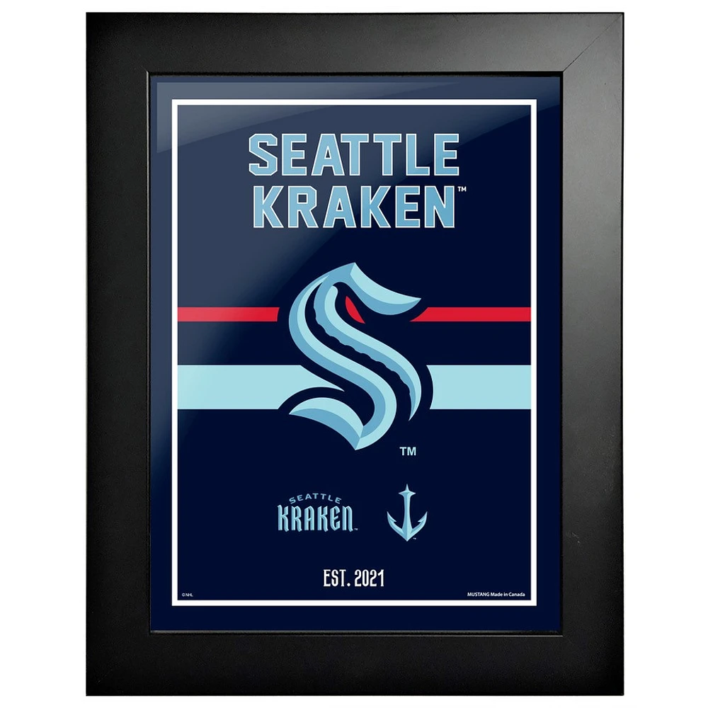 Seattle Kraken 12'' x 16'' Framed Artwork