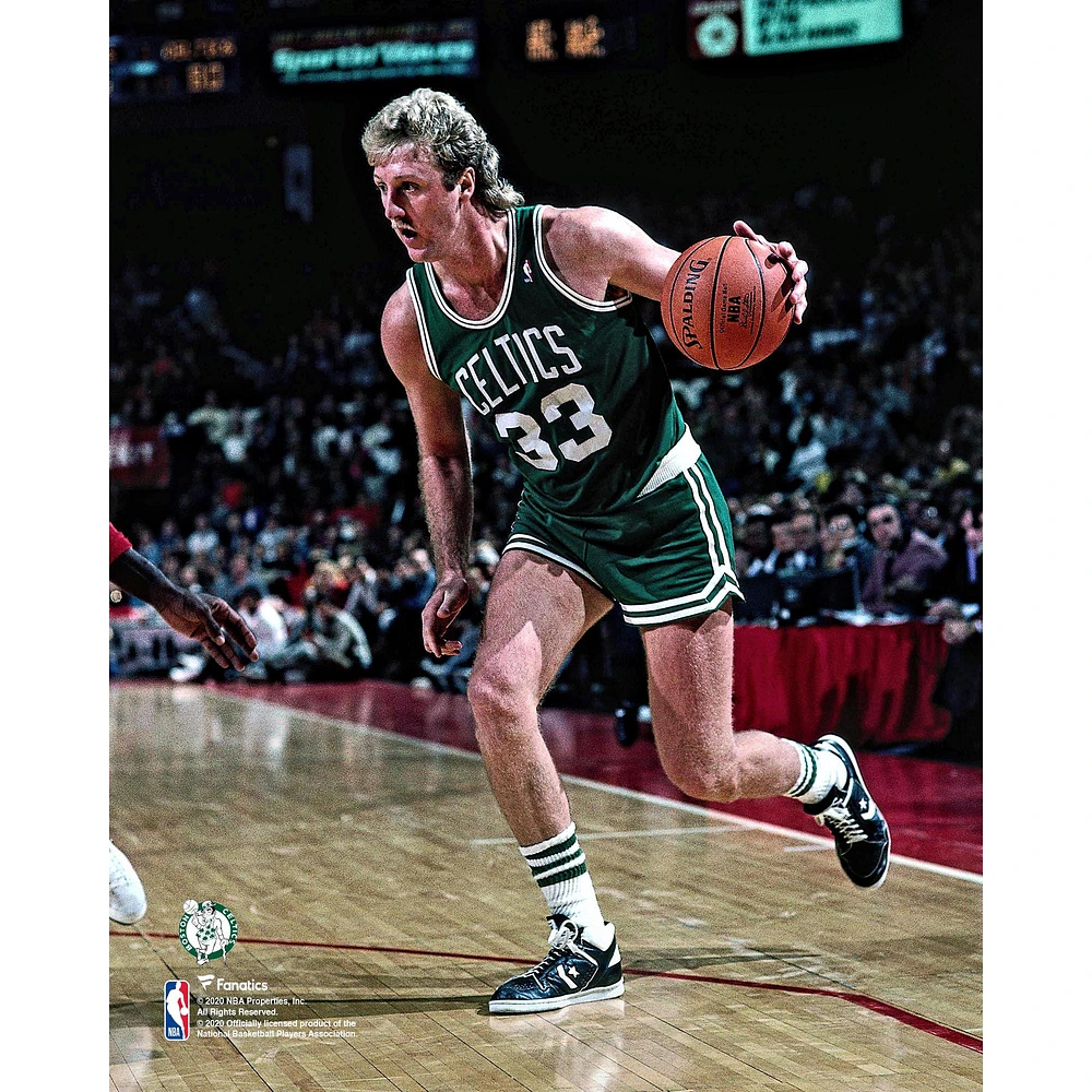 Larry Bird Boston Celtics Unsigned Driving to the Basket Photograph