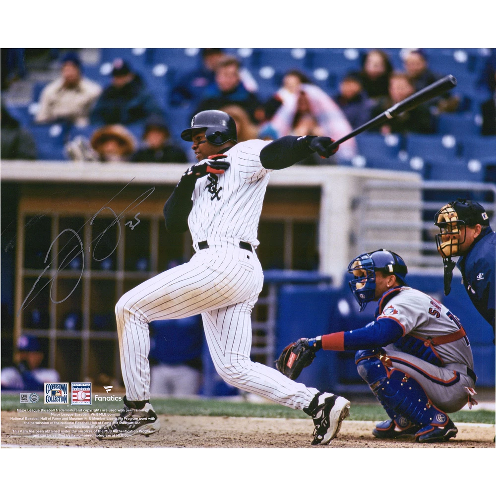 Frank Thomas Chicago White Sox Autographed 16" x 20" Hitting Photograph