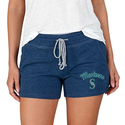 Women's Concepts Sport Navy Seattle Mariners Mainstream Terry Shorts